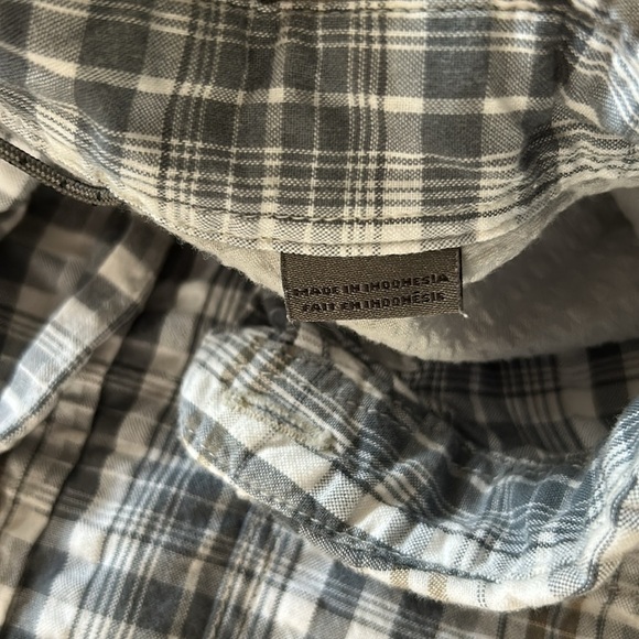 Royal Robbins Short Sleeve Button up Shirt Mens Large Outdoor Gray/Tan Plaid - Picture 4 of 13